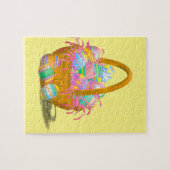 Vakantie voor paasmandje legpuzzel (Horizontaal)