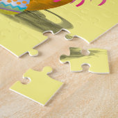 Vakantie voor paasmandje legpuzzel (Zijkant)