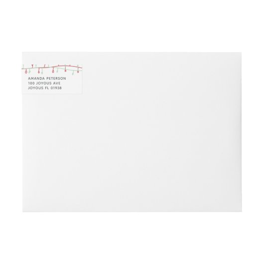 Vakantie voor rode en groene kerstlichten (Voorkant)