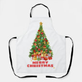 Vakantie voor Sweat Merry en Bright Kerstfeest Schort (Voorkant)