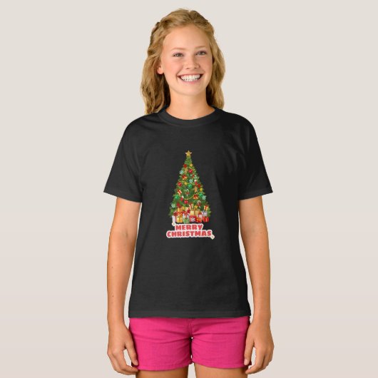Vakantie voor Sweat Merry en Bright Kerstfeest T-shirt (Voorkant volledig)