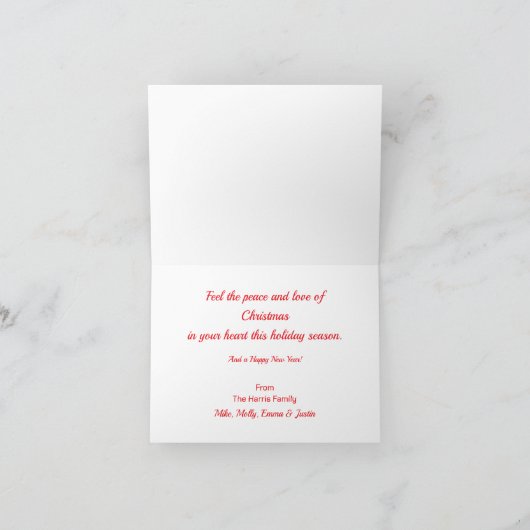 Vakantie voor twee katten feestdagen kaart (Binnen)