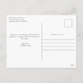 Vakantie voor  vrachtwagenvakantie met vrolijk ker feestdagenkaart (Achterkant)