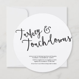 Vakantie voor vriendschap en Football Thanksgiving Kaart