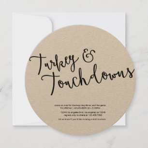 Vakantie voor vriendschap en Football Thanksgiving Kaart