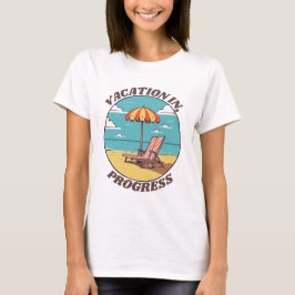 Vakantie Vooruitgang Layback Summer Beach T-shirt