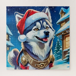 Vakantie vreugde met een vrolijke pup legpuzzel