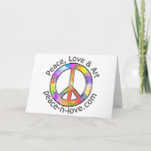 Vakantie vreugde Paarse libel Feestdagen Kaart (Achterkant)