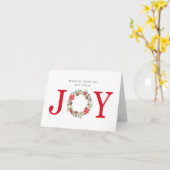 Vakantie vreugde werknemer of collega waardering kaart (Gele Bloem)