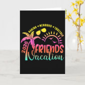 Vakantie vrienden 2026 Samen herinneringen maken G Kaart (Gele Bloem)