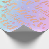 vakantie, vrije tijd, glanzend, metaal, geschrifte cadeaupapier (Hoek)