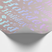 vakantie, vrije tijd, glanzend, metaal, geschrifte cadeaupapier (Hoek)