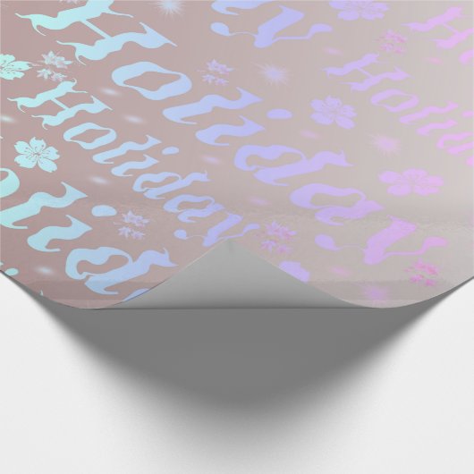 vakantie, vrije tijd, glanzend, metaal, geschrifte cadeaupapier (Hoek)