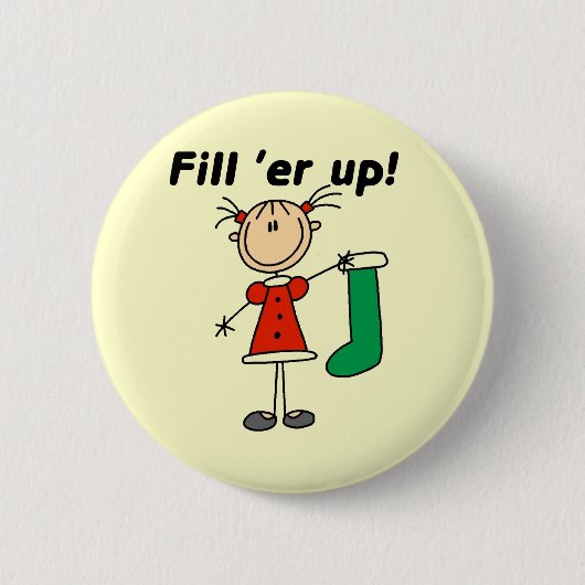 Vakantie vult overhemden op ronde button 5,7 cm (Voorkant)