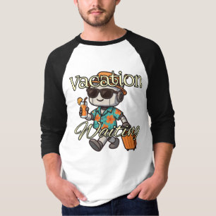 Vakantie Wachter Robot   Leuke Zomer Reis Heren 3 T-shirt