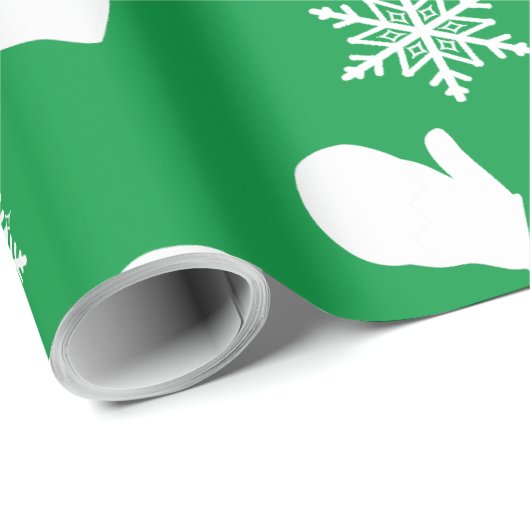 Vakantie wanten en kerst Petten inpakpapier (Rol Hoek)