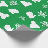 Vakantie wanten en kerst Petten inpakpapier (Hoek)