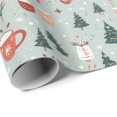 Vakantie Warmte Tree Mok Medley Cadeaupapier (Rol Hoek)