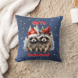 Vakantie wasberen tot sneeuw goed kussen