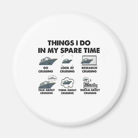 Vakantie wat ik doe in mijn vrije tijd kruipen magneet (Voorkant)