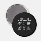 Vakantie wat ik doe in mijn vrije tijd kruipen magneet (Voorkant / Achterkant)