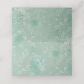 Vakantie Waterverf Holly en Elegant Script Tekst Plaatskaartje (Binnenkant ongevouwen)