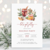 Vakantie Waterverf Kerstfeest Uitnodiging