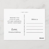 Vakantie Waterverf laat moderne foto Briefkaart (Achterkant)