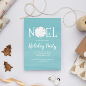 Vakantie Waterverf Turquoise Beach Zanddollar Kaart