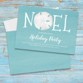 Vakantie Waterverf Turquoise Noel Sand Dollar Kaart