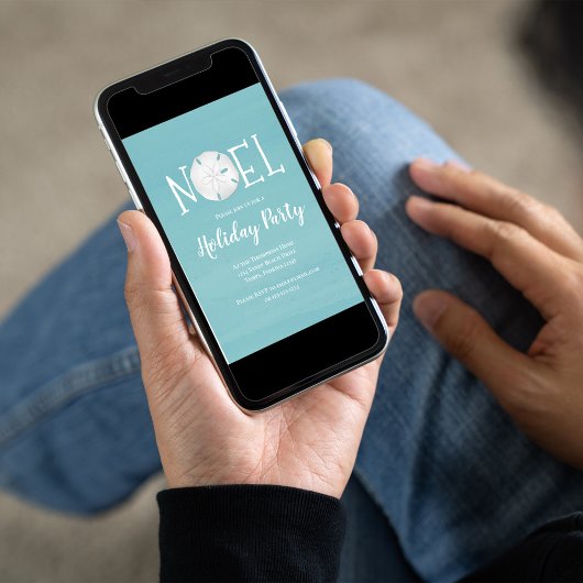 Vakantie Waterverf Turquoise Zand Dollar QR Code Kaart