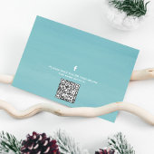 Vakantie Waterverf Turquoise Zand Dollar QR Code Kaart