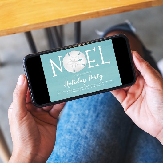 Vakantie Waterverf Turquoise Zand Dollar QR Code Kaart