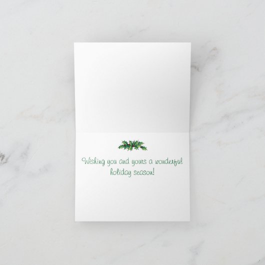 Vakantie Welsh Corgi Puppy Feestdagen Kaart (Binnen)