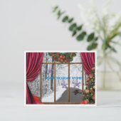 Vakantie wens feestdagenkaart (Staand voorkant)