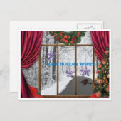 Vakantie wens feestdagenkaart (Voorkant / Achterkant)