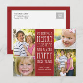 Vakantie wensen Kerstkaart Briefkaart (Voorkant / Achterkant)