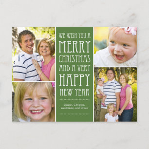 Vakantie wensen Kerstkaart Briefkaart