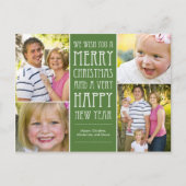 Vakantie wensen Kerstkaart Briefkaart (Voorkant)