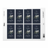 Vakantie wensen Kerstmis retour adres Etiket (Full Sheet)