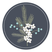 Vakantie Wensen Monogram Kerst Envelop Seal