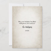 Vakantie wensen Rustieke Waterverf Gnome Familie Feestdagenkaart (Achterkant)