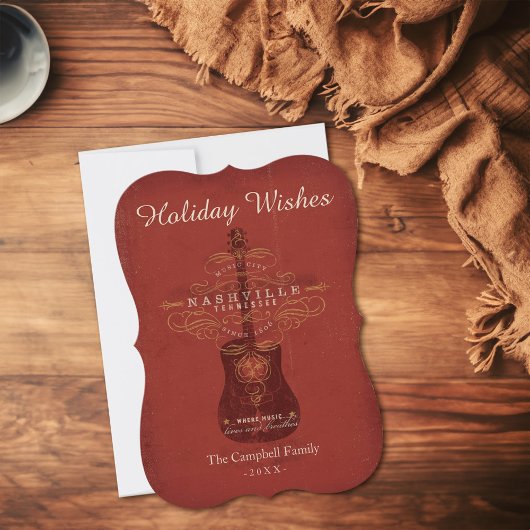 Vakantie wensen van Nashville Feestdagenkaart
