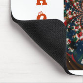 Vakantie wervelingen: Retro Christmas Art Statione Muismat (Hoek)