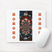 Vakantie wervelingen: Retro Christmas Art Statione Muismat (Met muis)