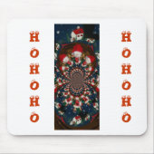 Vakantie wervelingen: Retro Christmas Art Statione Muismat (Voorkant)