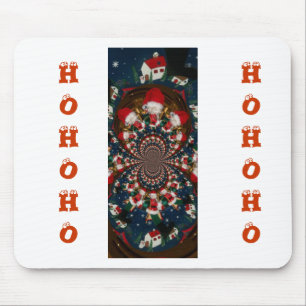 Vakantie wervelingen: Retro Christmas Art Statione Muismat