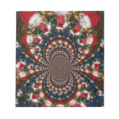 Vakantie wervelingen: Retro Christmas Art Statione Notitieblok (Voorkant)