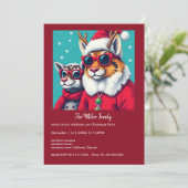 Vakantie wezens in de vermomming van Kerstmis (Staand voorkant)