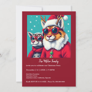 Vakantie wezens in de vermomming van Kerstmis